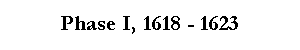 Phase I, Der Bhmisch - Pflzische Krieg von 1618 bis 1623