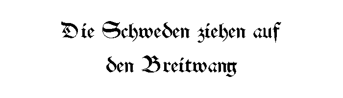 Die Schweden ziehen auf den Breitwang